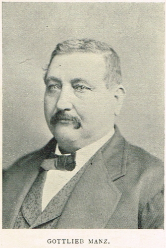 Porträt von Manz, Johann Gottlieb